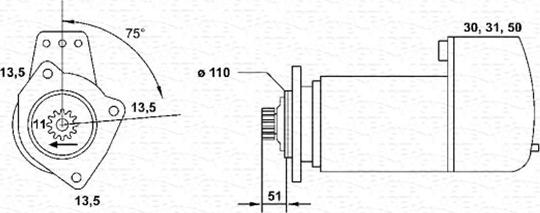 Magneti Marelli 943252254010 - Starter aaoparts.ro