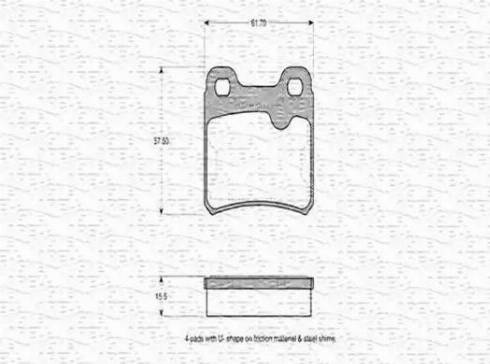 Magneti Marelli 430216170272 - Set placute frana,frana disc aaoparts.ro
