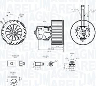 Magneti Marelli 069412365010 - Ventilator, habitaclu aaoparts.ro