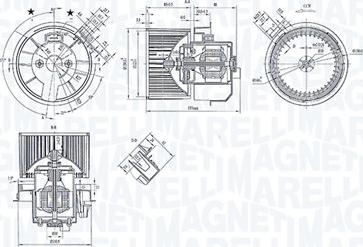 Magneti Marelli 069412247010 - Ventilator, habitaclu aaoparts.ro