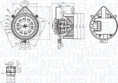 Magneti Marelli 069412281010 - Ventilator, habitaclu aaoparts.ro
