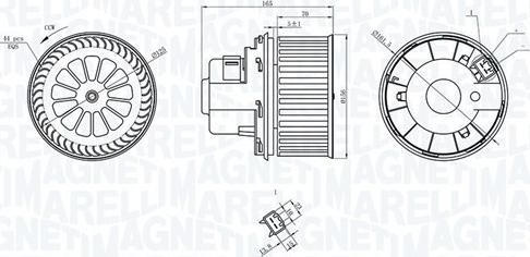 Magneti Marelli 069412235010 - Ventilator, habitaclu aaoparts.ro