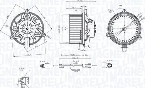 Magneti Marelli 069412742010 - Ventilator, habitaclu aaoparts.ro