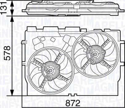 Magneti Marelli 069422583010 - Ventilator, radiator aaoparts.ro