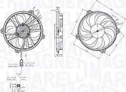 Magneti Marelli 069422855010 - Ventilator, radiator aaoparts.ro