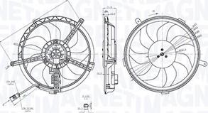Magneti Marelli 069422851010 - Ventilator, radiator aaoparts.ro