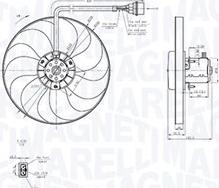 Magneti Marelli 069422877010 - Ventilator, radiator aaoparts.ro