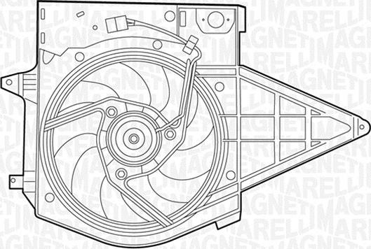 Magneti Marelli 069422392010 - Ventilator, radiator aaoparts.ro