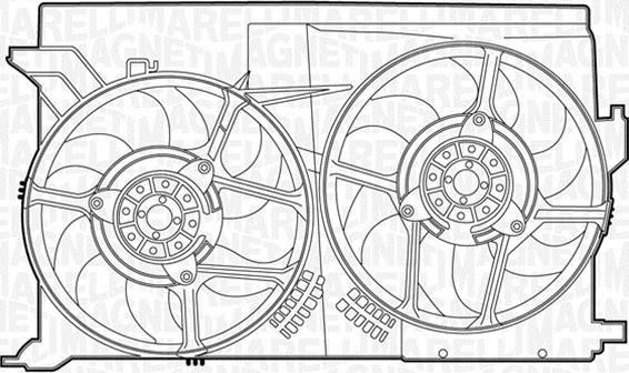 Magneti Marelli 069422342010 - Ventilator, radiator aaoparts.ro