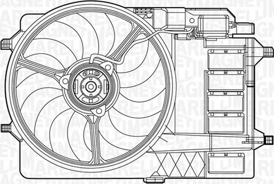 Magneti Marelli 069422279010 - Ventilator, radiator aaoparts.ro