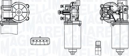 Magneti Marelli 064378100010 - Motor stergator aaoparts.ro