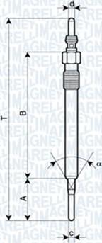 Magneti Marelli 062900061304 - Bujie incandescenta aaoparts.ro