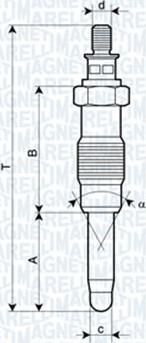 Magneti Marelli 060900060606 - Bujie incandescenta aaoparts.ro