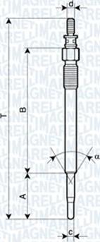Magneti Marelli 060900100606 - Bujie incandescenta aaoparts.ro