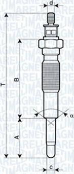Magneti Marelli 062900063304 - Bujie incandescenta aaoparts.ro