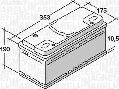 Magneti Marelli 068092076010 - Baterie de pornire aaoparts.ro