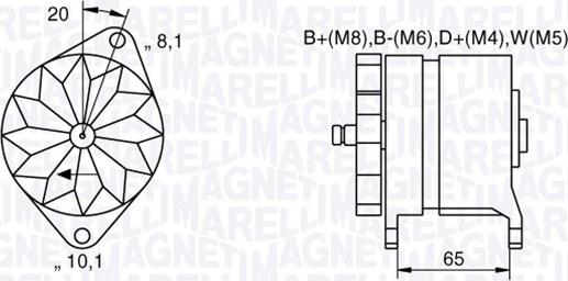 Magneti Marelli 063534681400 - Generator / Alternator aaoparts.ro