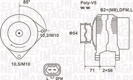 Magneti Marelli 063731960010 - Generator / Alternator aaoparts.ro