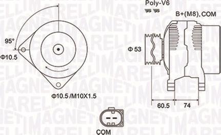 Magneti Marelli 063731905010 - Generator / Alternator aaoparts.ro