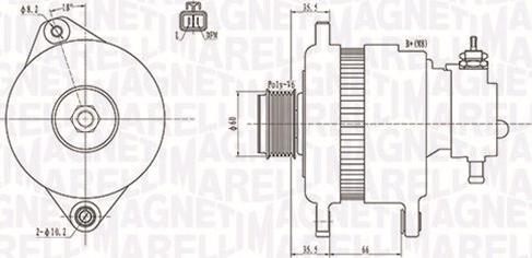 Magneti Marelli 063731900010 - Generator / Alternator aaoparts.ro