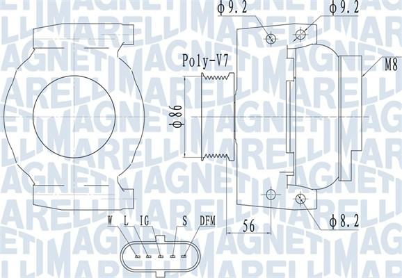 Magneti Marelli 063731917010 - Generator / Alternator aaoparts.ro