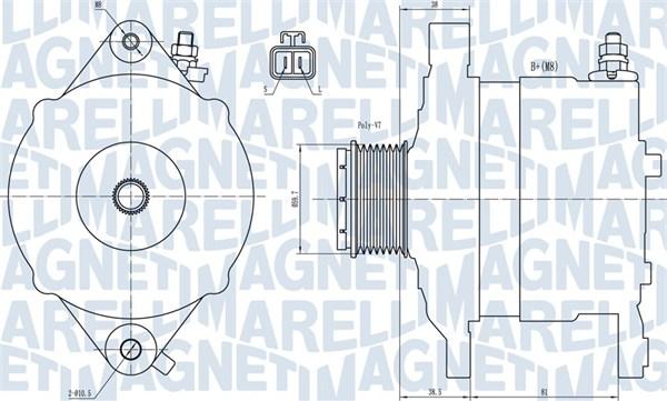 Magneti Marelli 063731602010 - Generator / Alternator aaoparts.ro