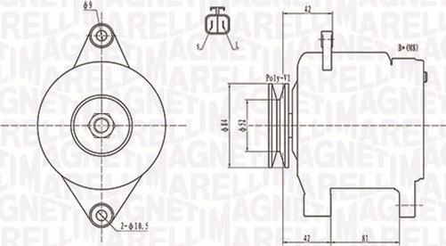 Magneti Marelli 063731615010 - Generator / Alternator aaoparts.ro