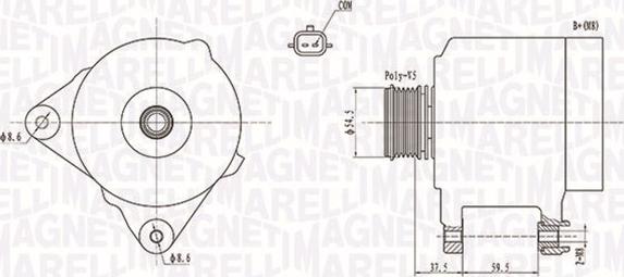 Magneti Marelli 063731860010 - Generator / Alternator aaoparts.ro