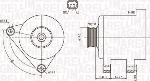 Magneti Marelli 063731761010 - Generator / Alternator aaoparts.ro
