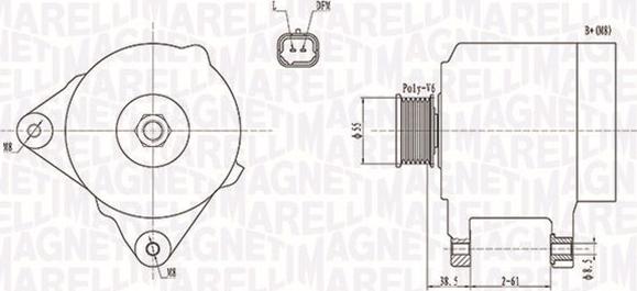 Magneti Marelli 063732043010 - Generator / Alternator aaoparts.ro