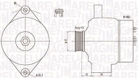 Magneti Marelli 063732026010 - Generator / Alternator aaoparts.ro