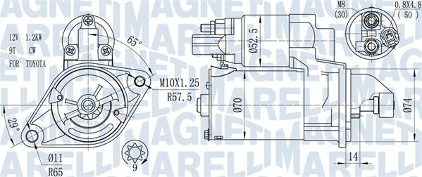 Magneti Marelli 063721450010 - Starter aaoparts.ro