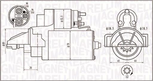 Magneti Marelli 063721421010 - Starter aaoparts.ro