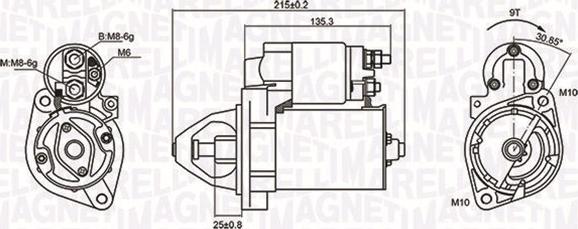 Magneti Marelli 063721075010 - Starter aaoparts.ro