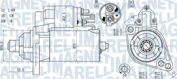 Magneti Marelli 063721397010 - Starter aaoparts.ro