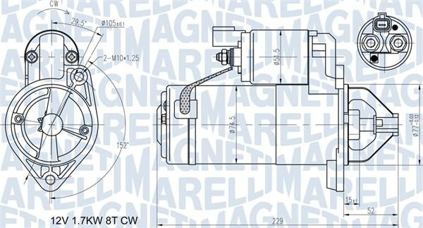 Magneti Marelli 063721365010 - Starter aaoparts.ro