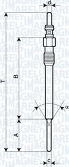 Magneti Marelli 062900090304 - Bujie incandescenta aaoparts.ro