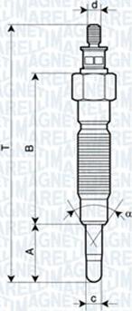 Magneti Marelli 062900064304 - Bujie incandescenta aaoparts.ro