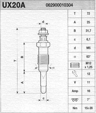 Magneti Marelli 062900010304 - Bujie incandescenta aaoparts.ro