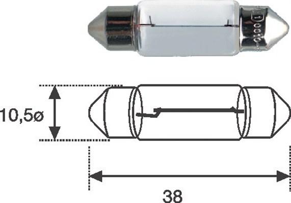 Magneti Marelli 009461100000 - Bec, iluminare numar circulatie aaoparts.ro