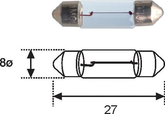 Magneti Marelli 009417100000 - Bec, iluminare numar circulatie aaoparts.ro