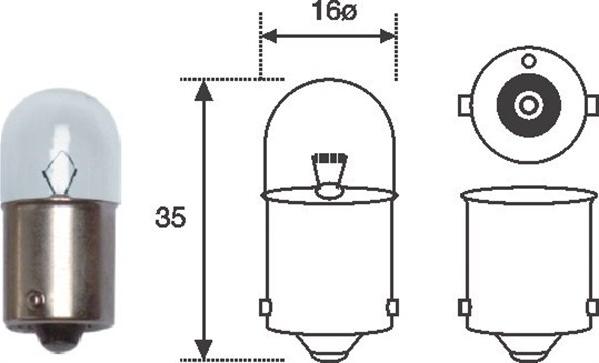 Magneti Marelli 004008100000 - Bec, lampa spate aaoparts.ro