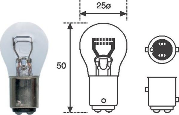 Magneti Marelli 008528100000 - Bec, lampa frana aaoparts.ro