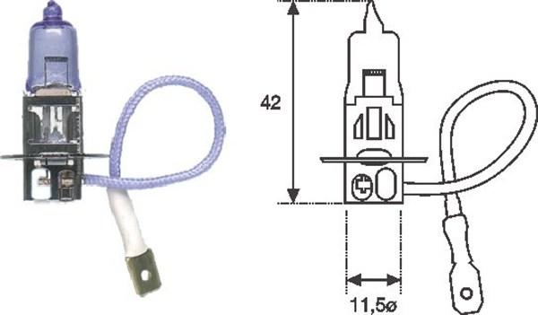 Magneti Marelli 002553100000 - Bec, proiector ceata aaoparts.ro