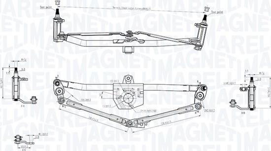 Magneti Marelli 085570720010 - Legaturi stergator parbriz aaoparts.ro