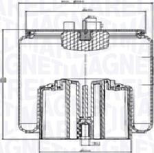 Magneti Marelli 030607020520 - Burduf, suspensie pneumatica aaoparts.ro