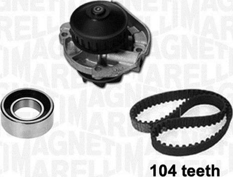 Magneti Marelli 341405660001 - Set pompa apa + curea dintata aaoparts.ro
