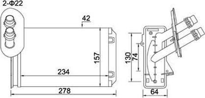 Magneti Marelli 359000300060 - Schimbator caldura, incalzire habitaclu aaoparts.ro