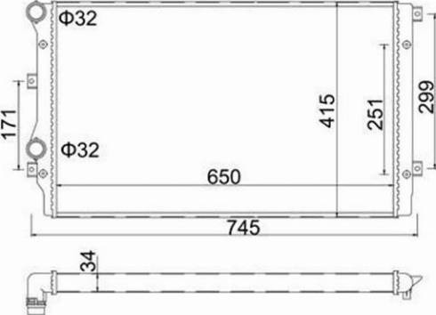 Magneti Marelli 359000301290 - Radiator, racire motor aaoparts.ro