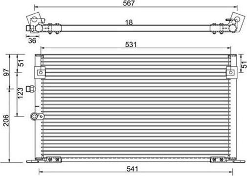 Magneti Marelli 359003221550 - Condensator, climatizare aaoparts.ro